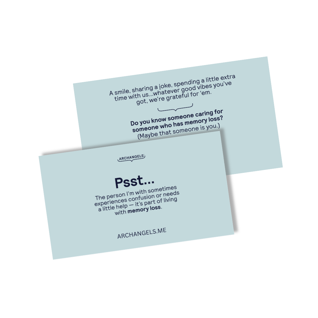 Calling Card for Someone with Alzheimer's or Dementia - Horizontal