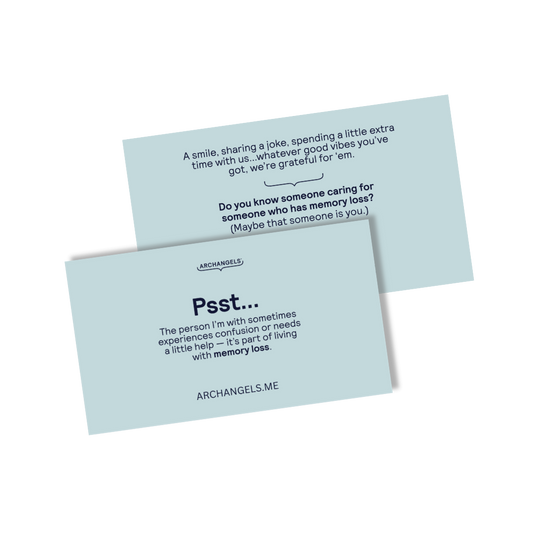Calling Card for Someone with Alzheimer's or Dementia - Horizontal