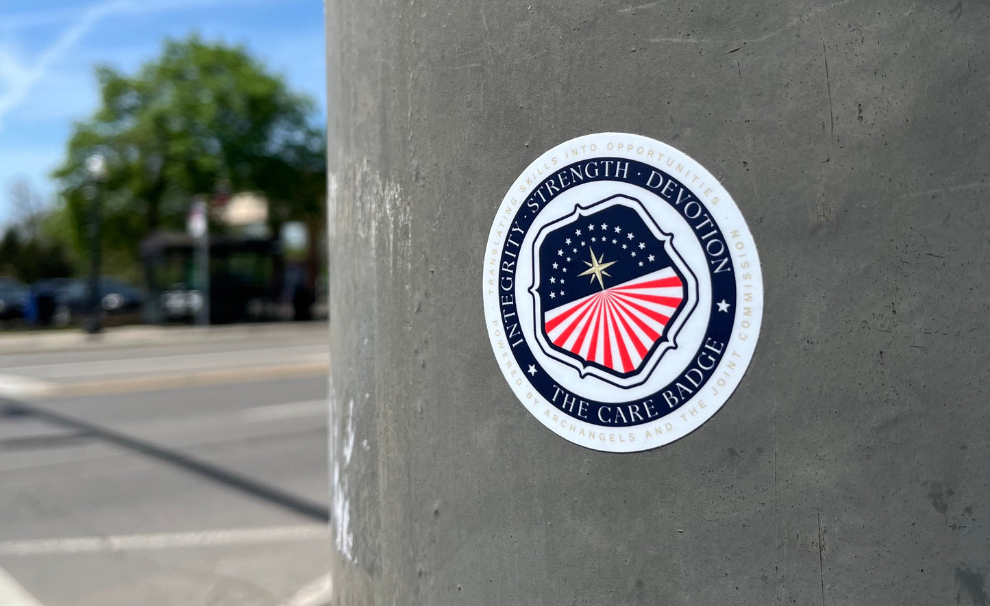 The Care Badge - Vinyl Decals