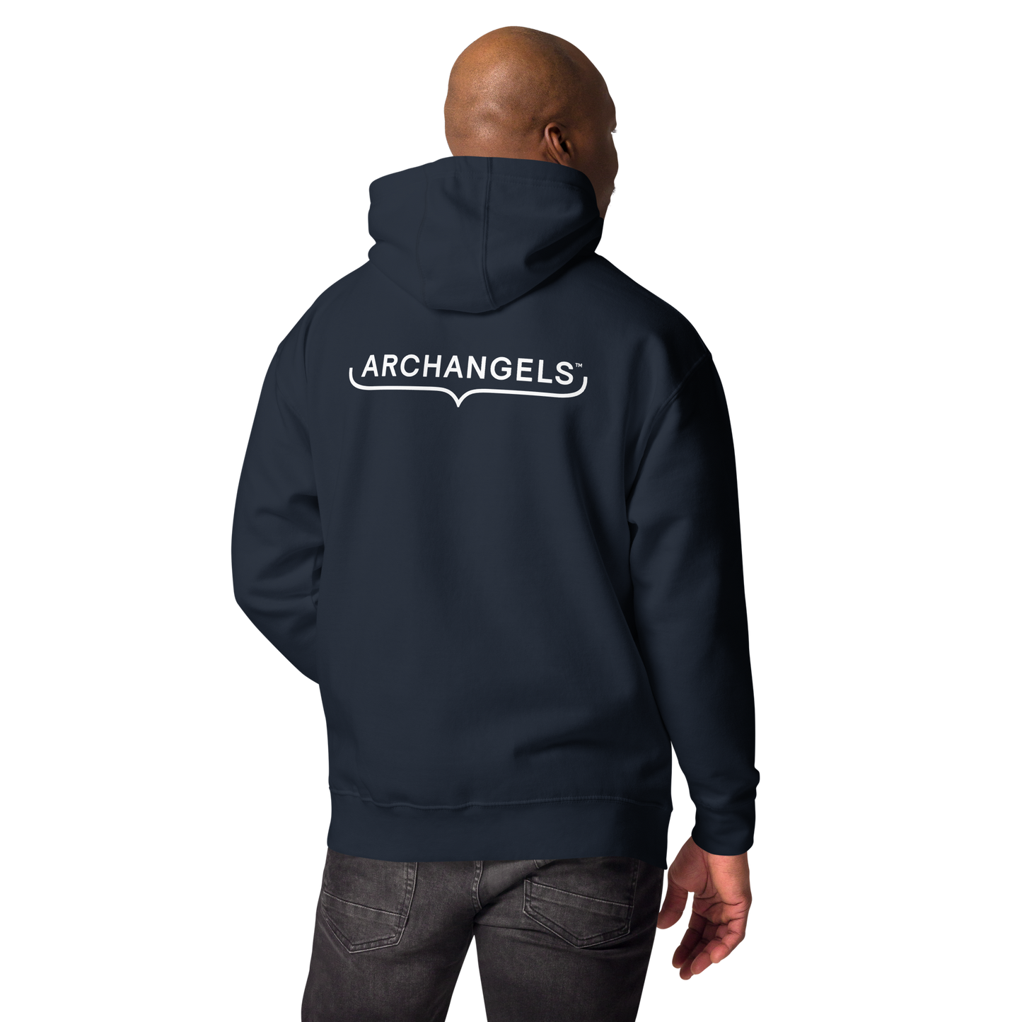 'Wings Up' Pullover Hoodie - Navy