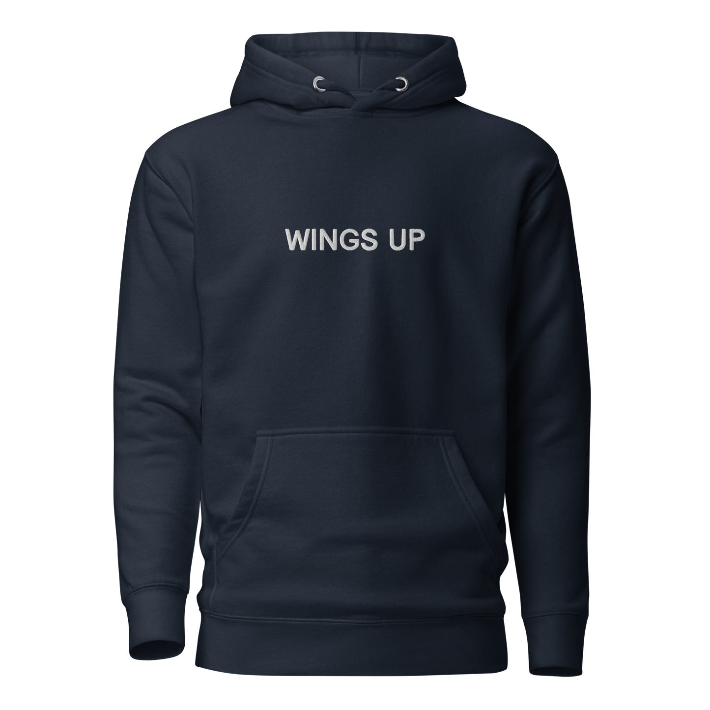 'Wings Up' Pullover Hoodie - Navy