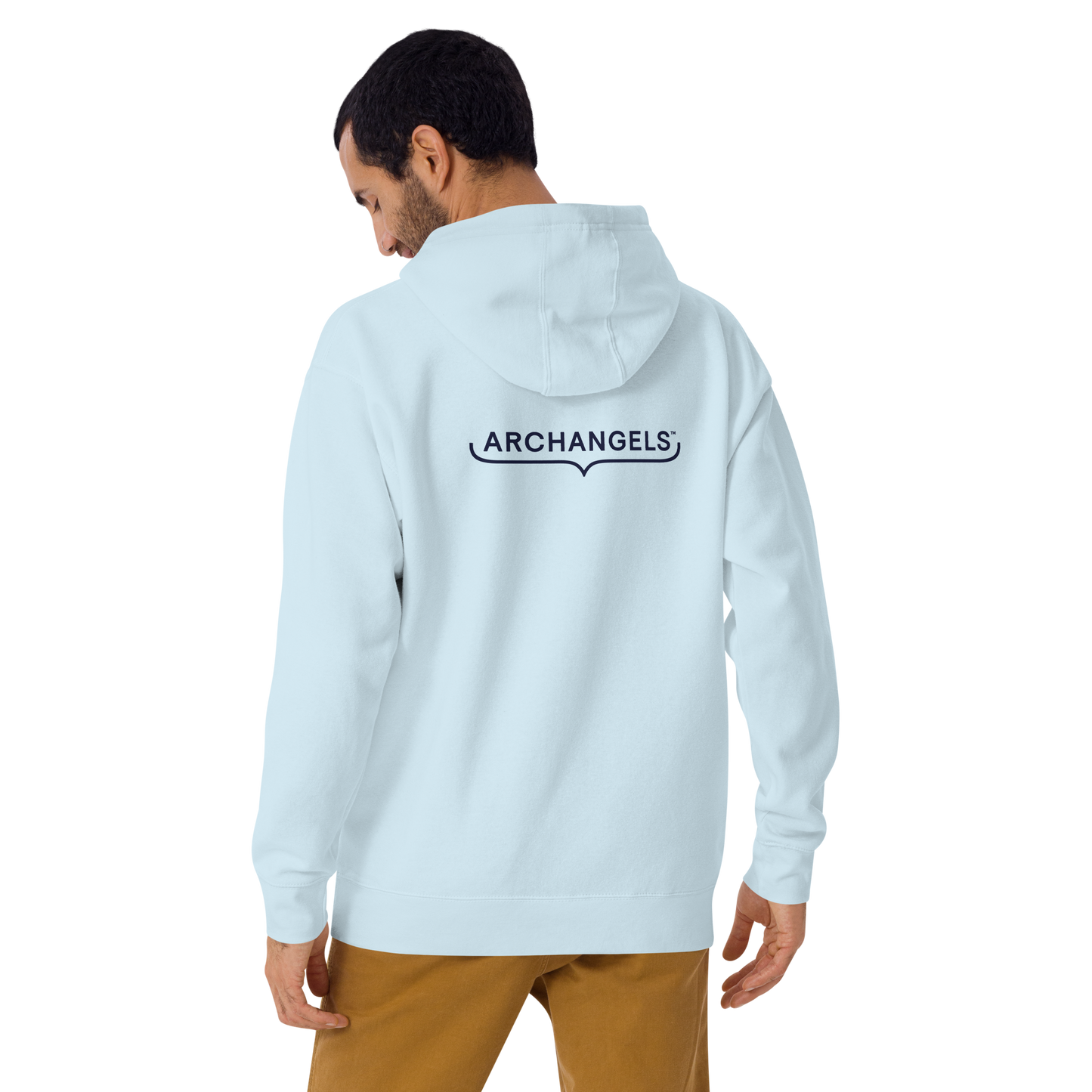 'Wings Up' Pullover Hoodie - Sky Blue